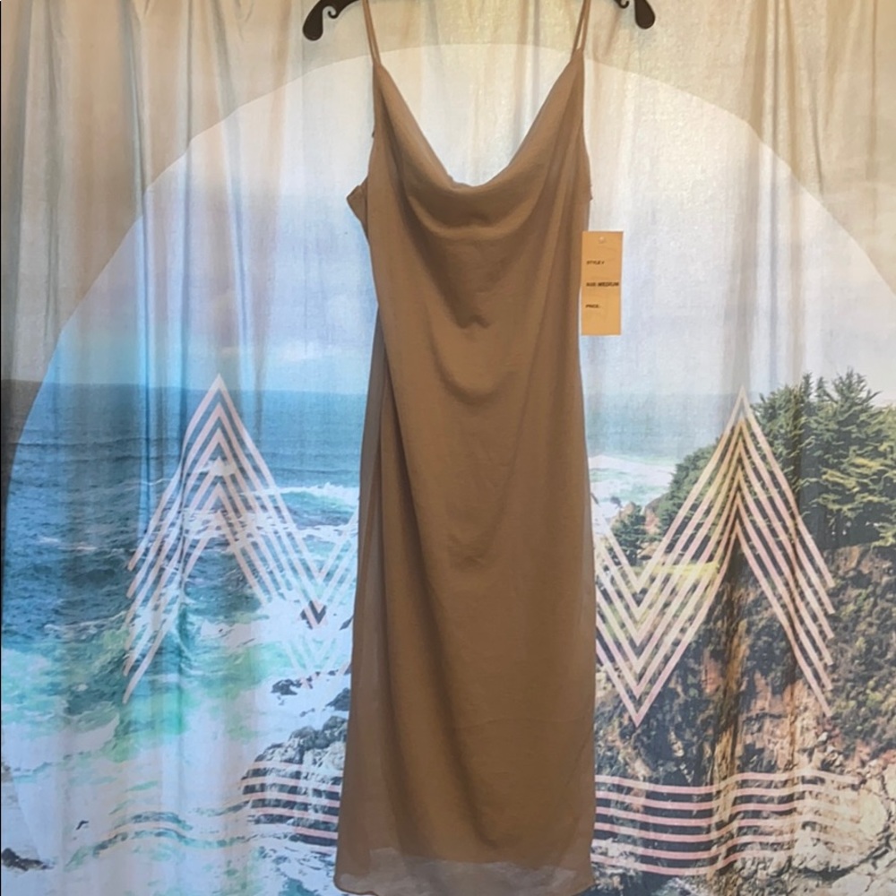 NWT Vintage 90’s light grey tank dress 👗🔥